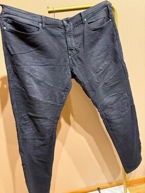 True Religion Geno Moto Black relaxed slim